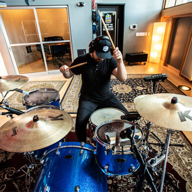 Shock City Studios Live Room Drums